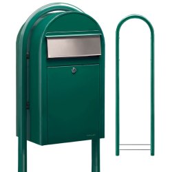 BobiGrande GRN postkasse - ogs til smpakker - RAL6005