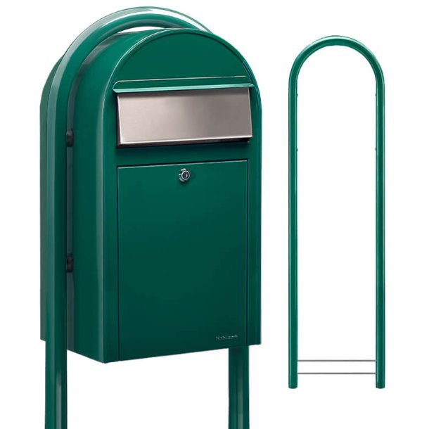 BobiGrande GRN postkasse - ogs til smpakker - RAL6005
