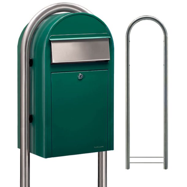 BobiGrande GRN postkasse - ogs til smpakker - RAL6005