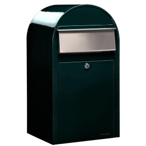 BobiGrande SORT-GRN postkasse - ogs til smpakker - RAL6064