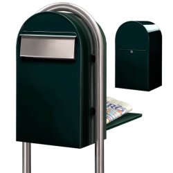 BobiGrande-B SORT-GRN postkasse - Lge p bagsiden