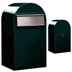 BobiGrande-B SORT-GRN postkasse - Lge p bagsiden