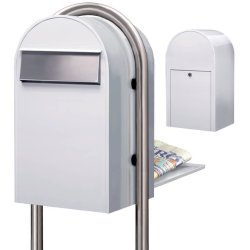 BobiGrande-B HVID postkasse - Lge p bagsiden