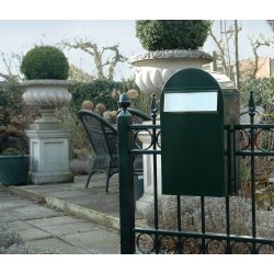 BobiGrande-B SORT-GRN postkasse - Lge p bagsiden