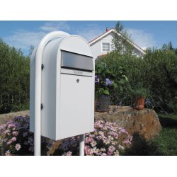 BobiGrande HVID postkasse - ogs til smpakker