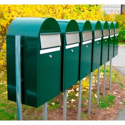 BobiGrande GRN postkasse - ogs til smpakker - RAL6005