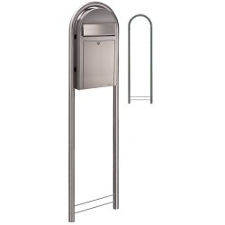 BobiGrande-S Postkasse - RUSTFRITSTL - Smal model