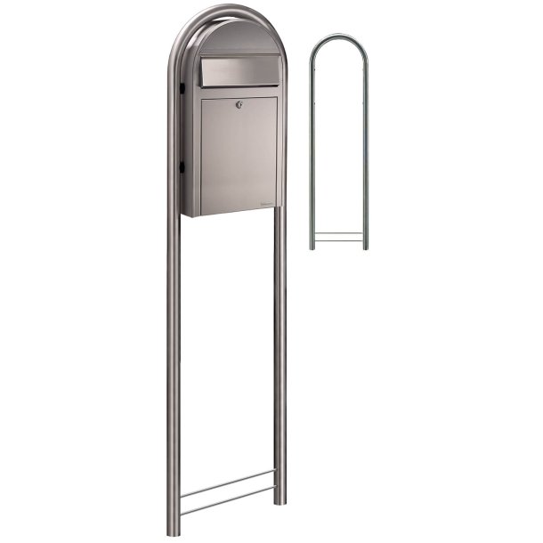 BobiGrande-S Postkasse - RUSTFRITSTL - Smal model