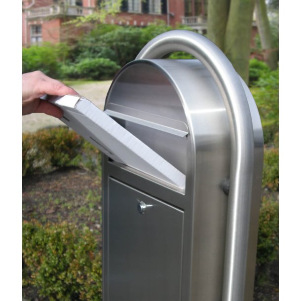 BobiGrande-S Postkasse - RUSTFRITSTL - Smal model