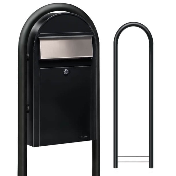 BobiGrande-S SORT postkasse