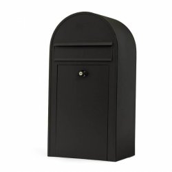 Sort Klassisk Postkasse - HABO Midi