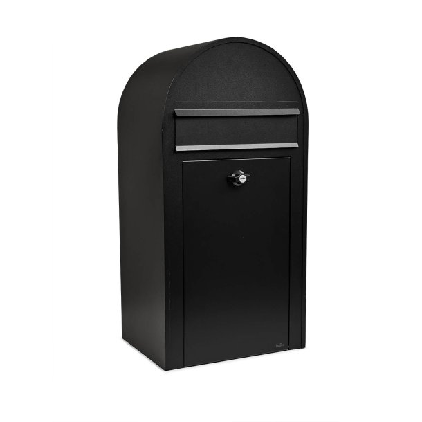 Sort Klassisk Postkasse - HABO Midi