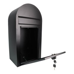 Sort Klassisk Postkasse - HABO Midi
