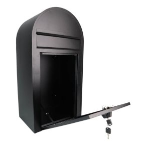 Sort Klassisk Postkasse - HABO Midi