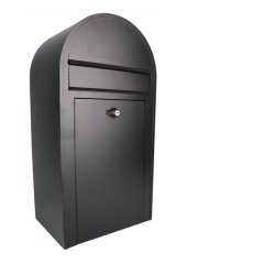 Sort Klassisk Postkasse - HABO Midi