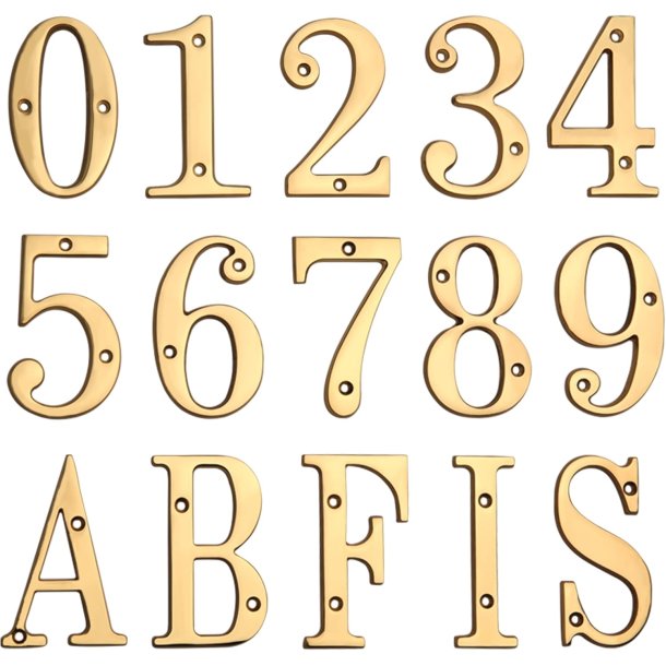 Messing Husnummer 0 1 2 3 4 5 6 7 8 9 A B