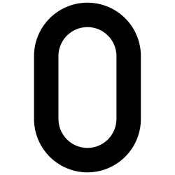 Sort Akryl Husnummer - 7,6 cm - Flot p forsiden af din postkasse