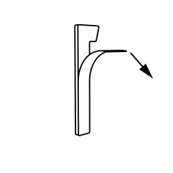 Sort Akryl Husnummer - 7,6 cm - Flot p forsiden af din postkasse