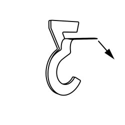 Sort Akryl Husnummer - 7,6 cm - Flot p forsiden af din postkasse