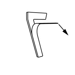 Sort Akryl Husnummer - 7,6 cm - Flot p forsiden af din postkasse