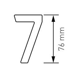Sort Akryl Husnummer - 7,6 cm - Flot p forsiden af din postkasse