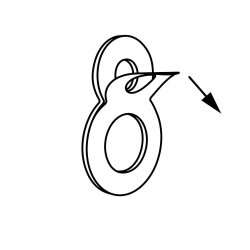 Sort Akryl Husnummer - 7,6 cm - Flot p forsiden af din postkasse