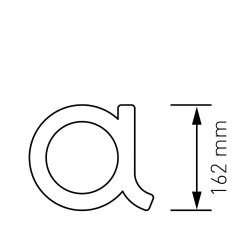 Sort Akryl Husnummer - 24,5 cm