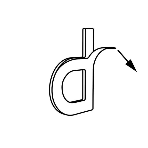 Sort Akryl Husnummer - 7,6 cm - Flot p forsiden af din postkasse