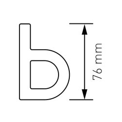 Sort Akryl Husnummer - 7,6 cm - Flot p forsiden af din postkasse