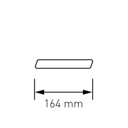 Sort Akryl Husnummer - 24,5 cm