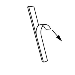 Sort Akryl Husnummer - 7,6 cm - Flot p forsiden af din postkasse