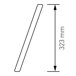 Sort Akryl Husnummer - 24,5 cm