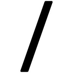 Sort Akryl Husnummer - 7,6 cm - Flot p forsiden af din postkasse