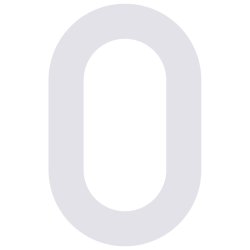 Hvid Akryl Husnummer - 7,6 cm - Flot p forsiden af din postkasse.