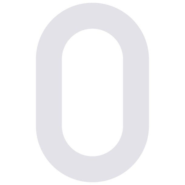 Hvid Akryl Husnummer - 7,6 cm - Flot p forsiden af din postkasse.