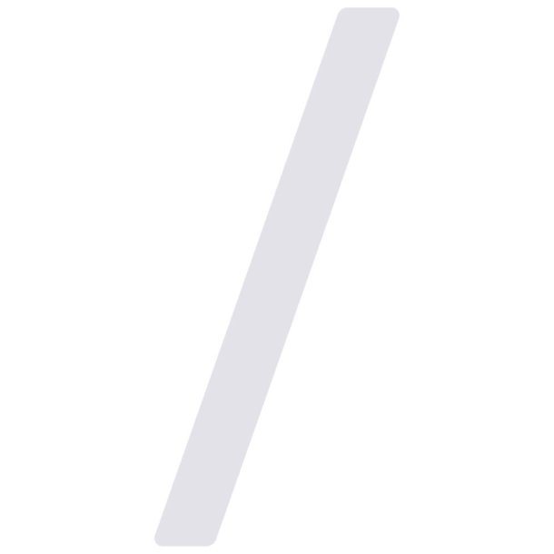 Hvid Akryl Husnummer - 24,5 cm
