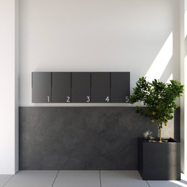 Hvid Akryl Husnummer - 7,6 cm - Flot p forsiden af din postkasse.