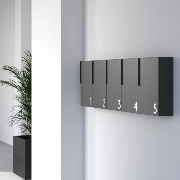 Hvid Akryl Husnummer - 7,6 cm - Flot p forsiden af din postkasse.