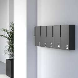 Hvid Akryl Husnummer - 7,6 cm - Flot p forsiden af din postkasse.