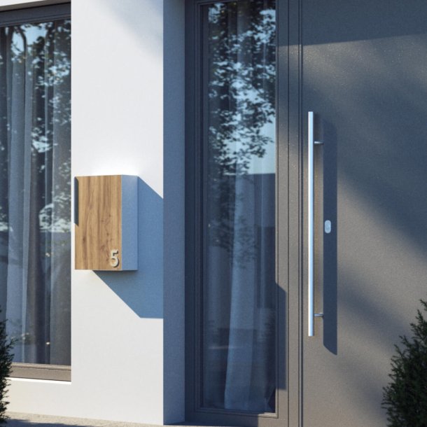 Sort Akryl Husnummer - 7,6 cm - Flot p forsiden af din postkasse