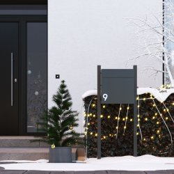 Hvid Akryl Husnummer - 7,6 cm - Flot p forsiden af din postkasse.