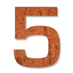 Corten Stl Husnummer 24 cm - 0 1 2 3 4 5 6 7 8 9 A B C D