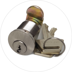 SORT-GR�N BobiClassic-S Postkasse-s�t med 6 stift l�s
