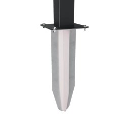 OSLO-2 postkasse med 2 enheder - SORT - med stander