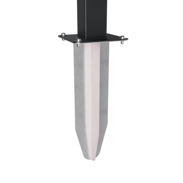 OSLO-2 postkasse med 2 enheder - SORT - med stander