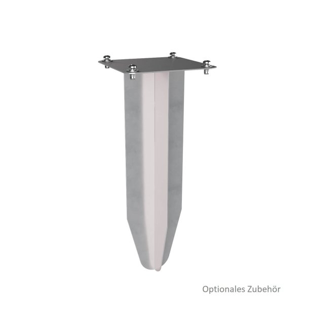 OSLO-2 postkasse med 2 enheder - SORT - med stander