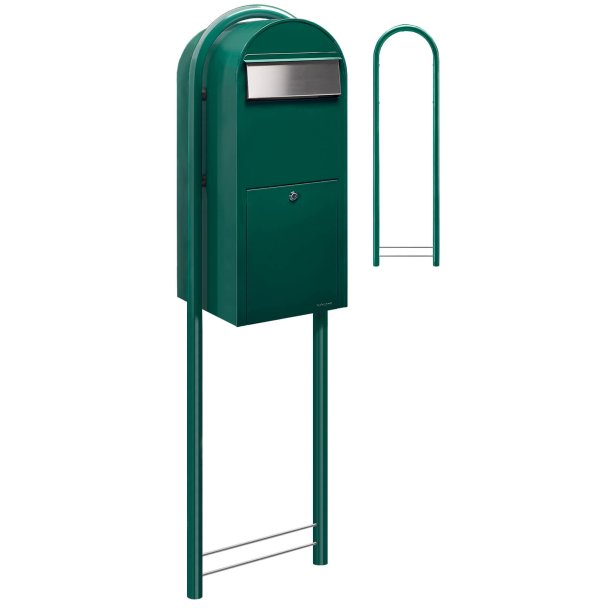 BobiJumbo stor GR�N postkasse,  ogs� til sm� pakker - RAL 6005