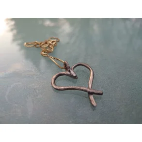 Forgyldt slvkde med en lngde p 600 mm.