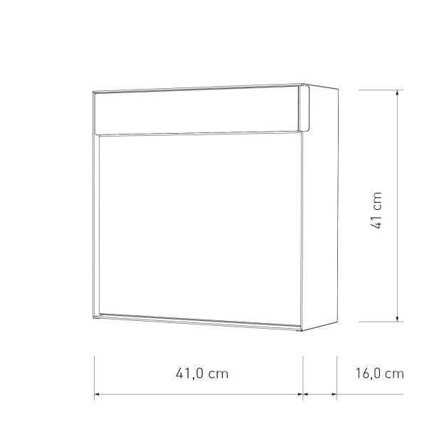 Lathi postkasse i Sort
