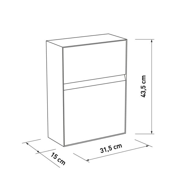 Leon Moderne Sort Postkasse